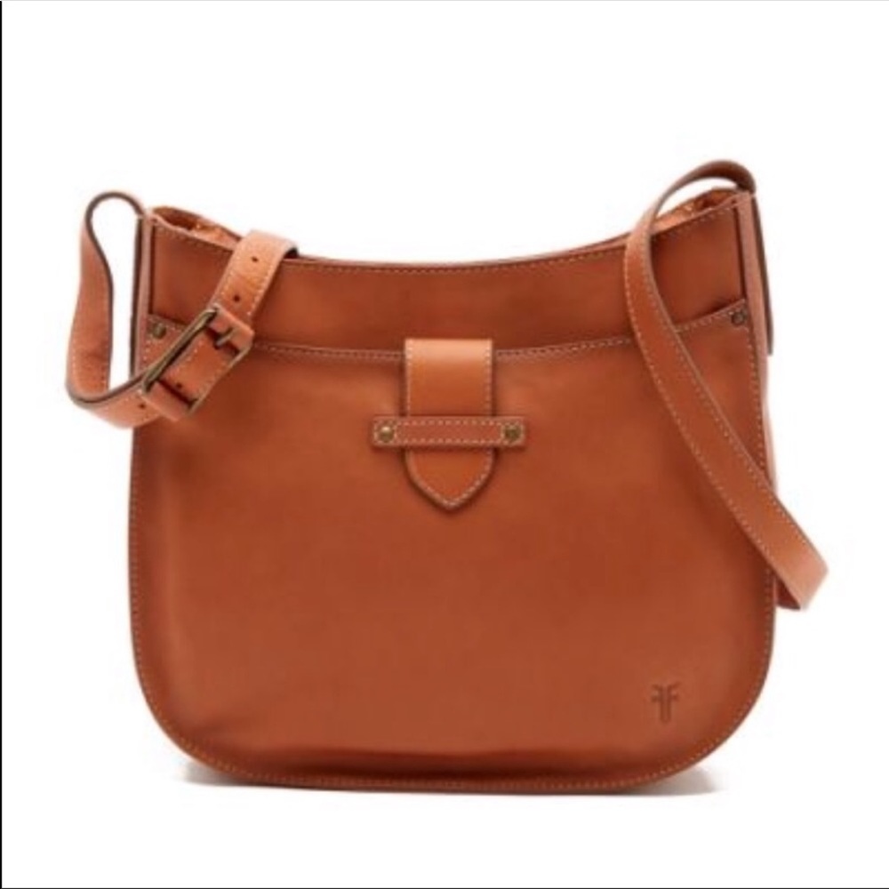 NWT~FRYE OLIVIA LEATHER PURSE~LARGE~DUSTY ROSE